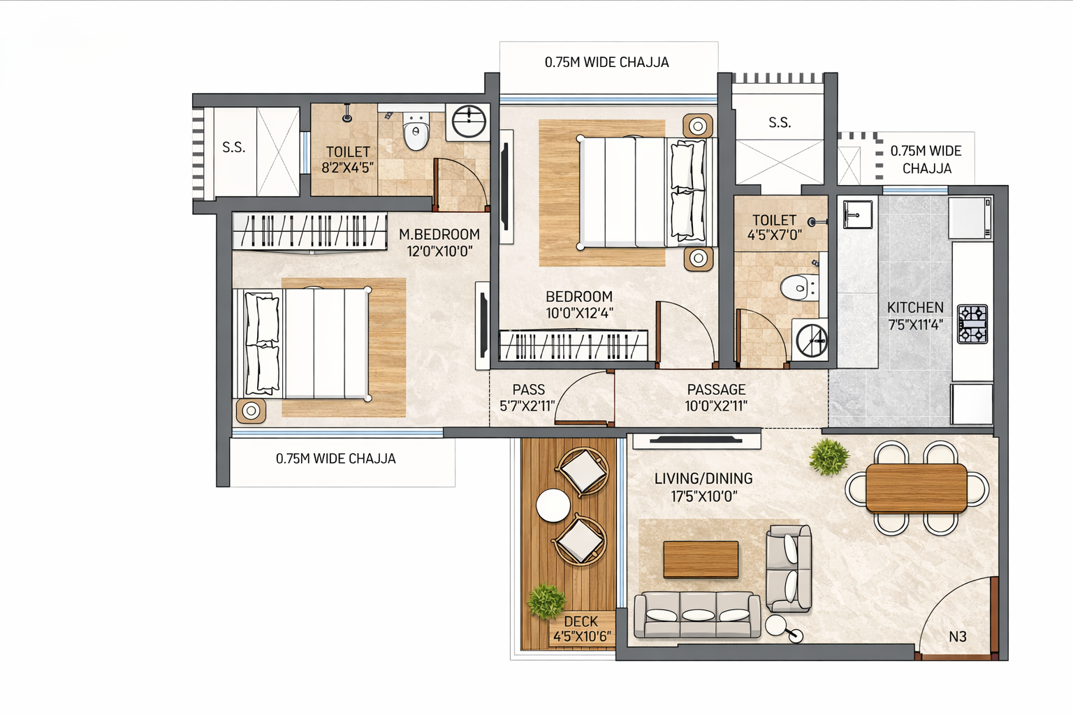 2 BHK Apartment Mood Board